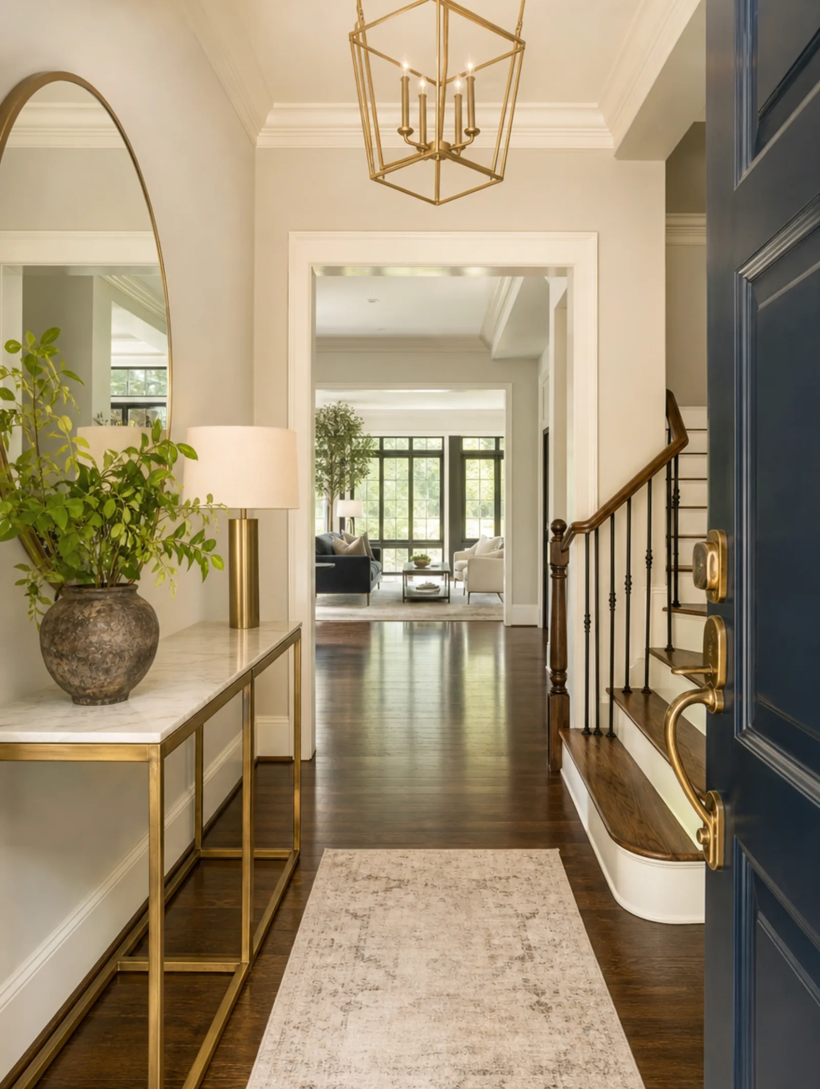 Professionally staged Alpharetta GA living room ready for listing photos