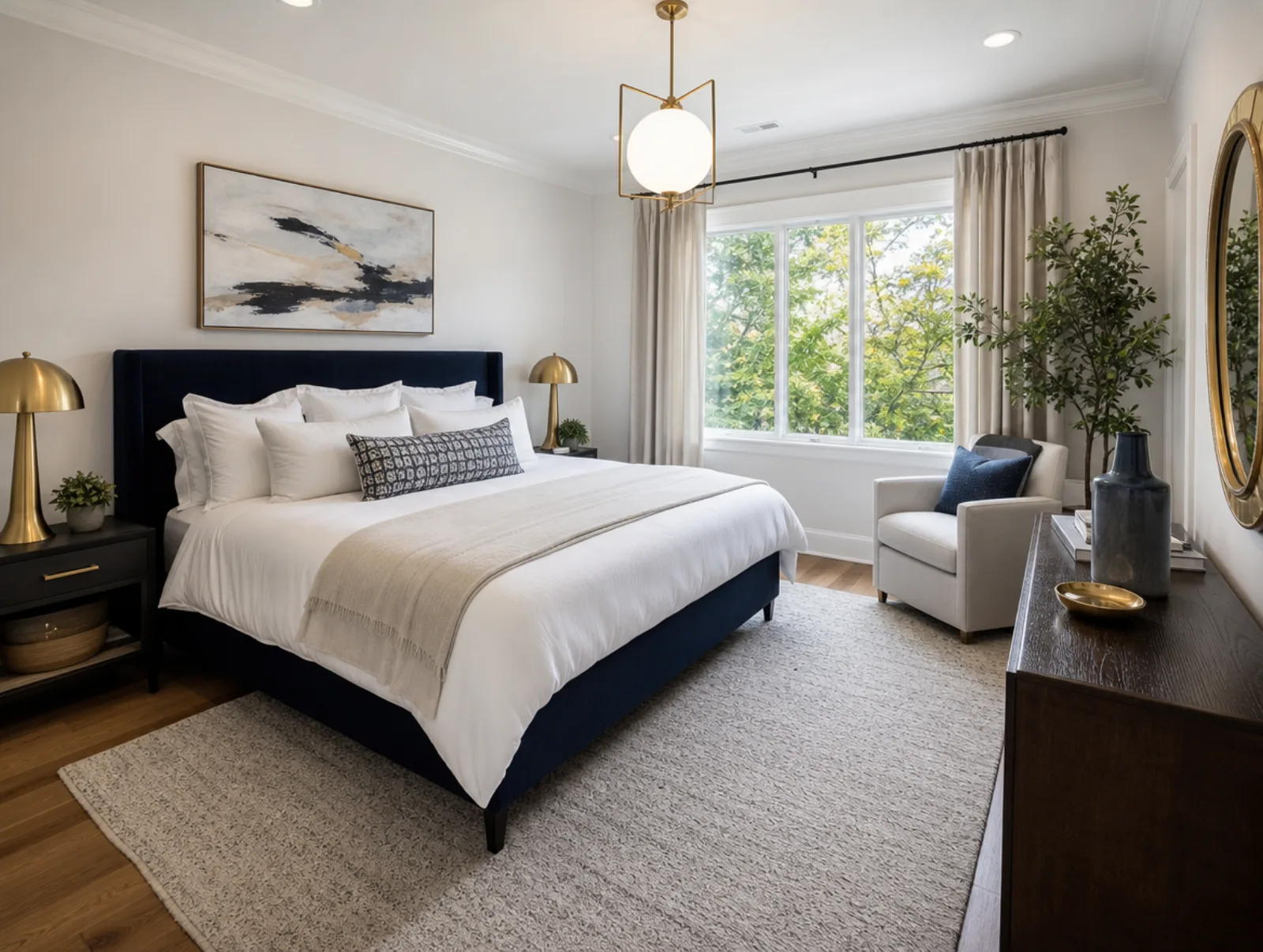 Staged Sandy Springs home