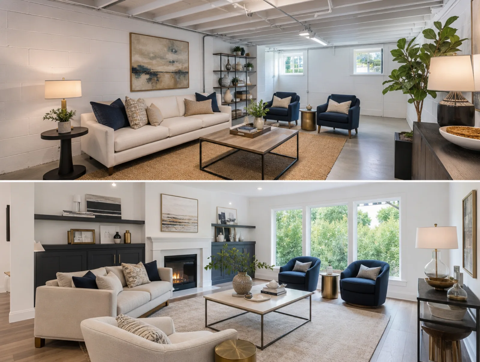 Staged home walkthrough