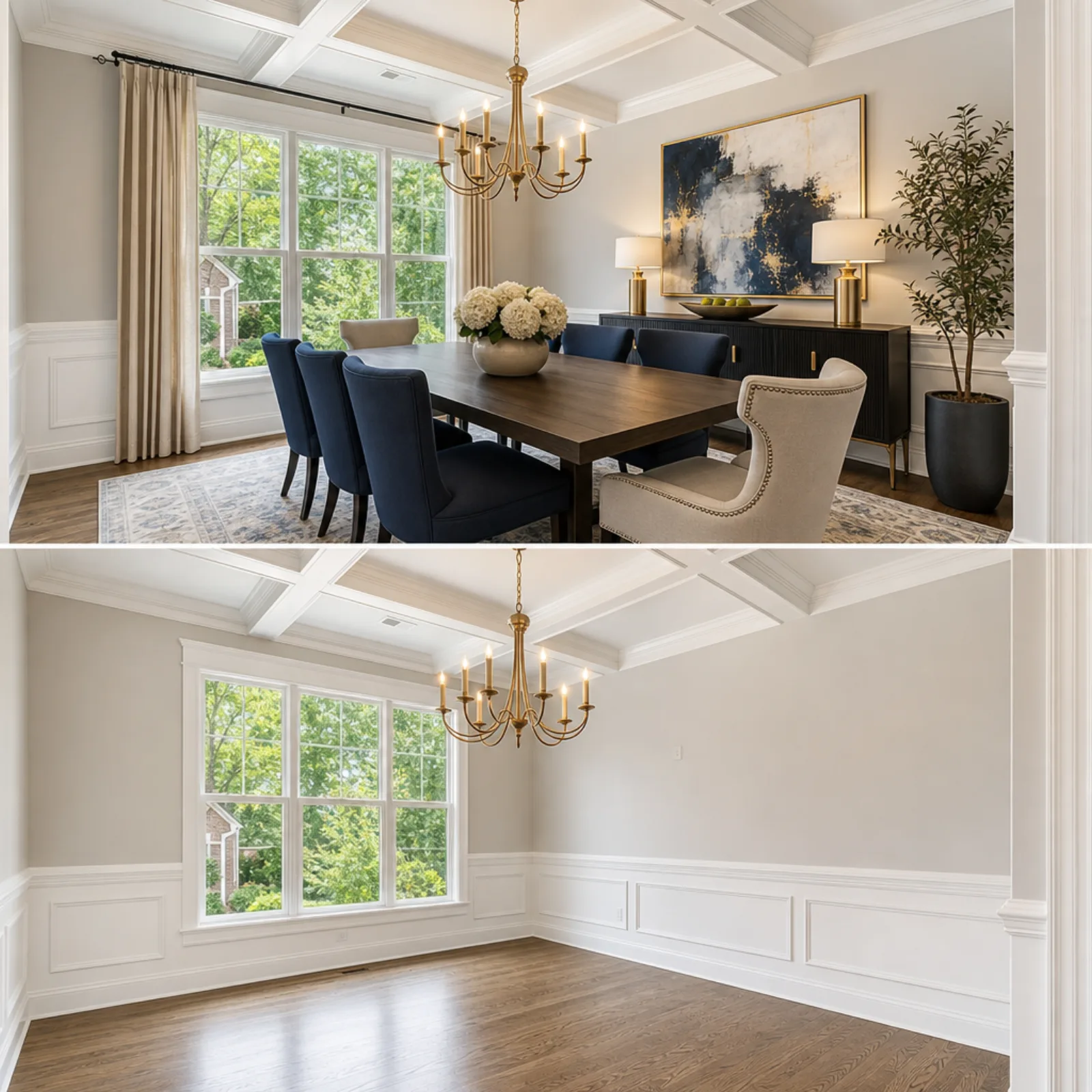 Staged interior in metro Atlanta
