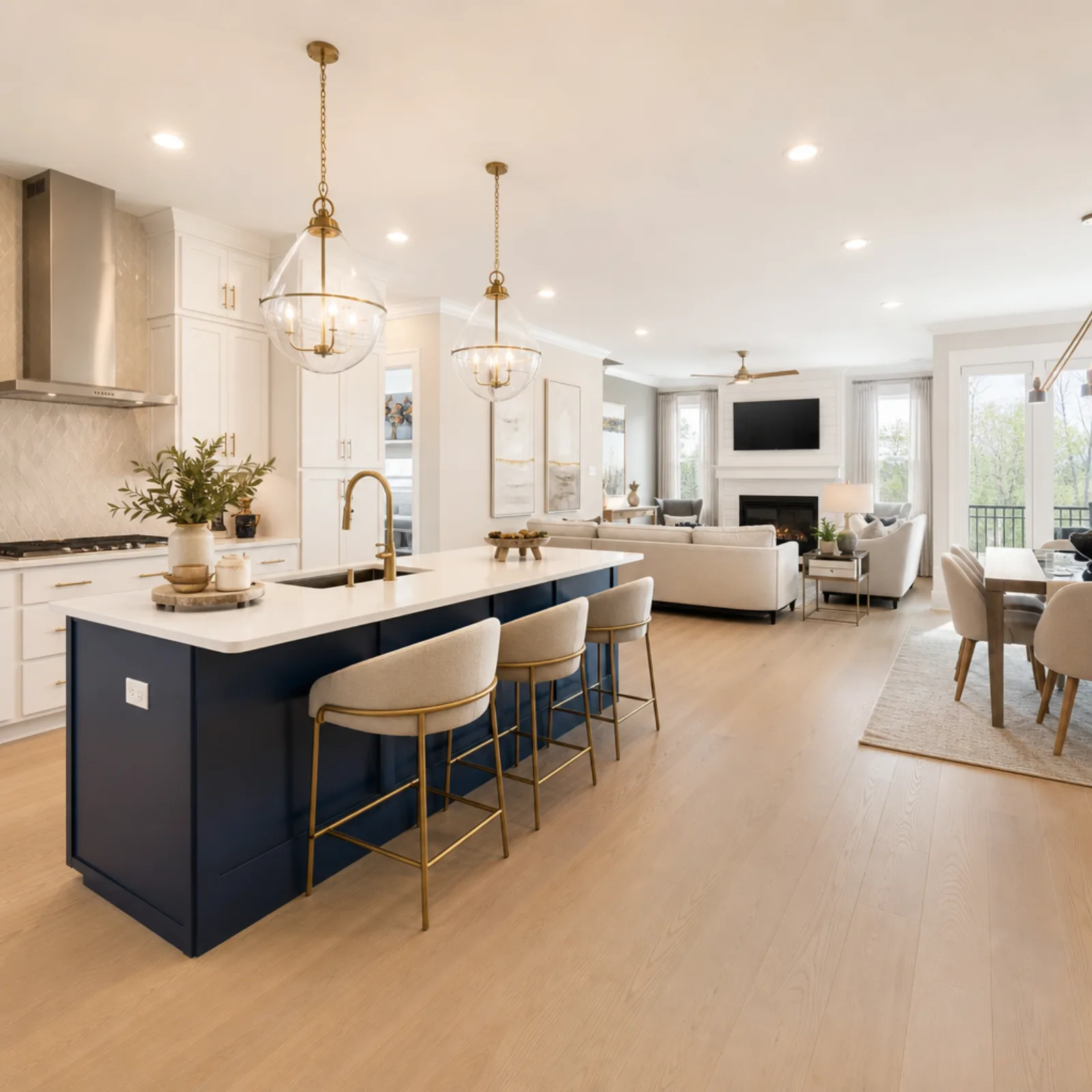 Staged Dunwoody interior styled for listing photos