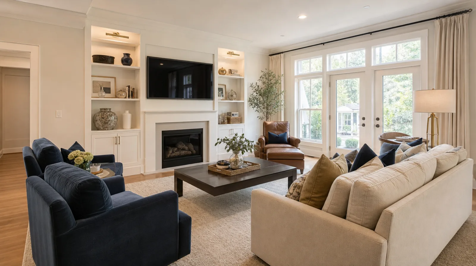 Staged interior in metro Atlanta