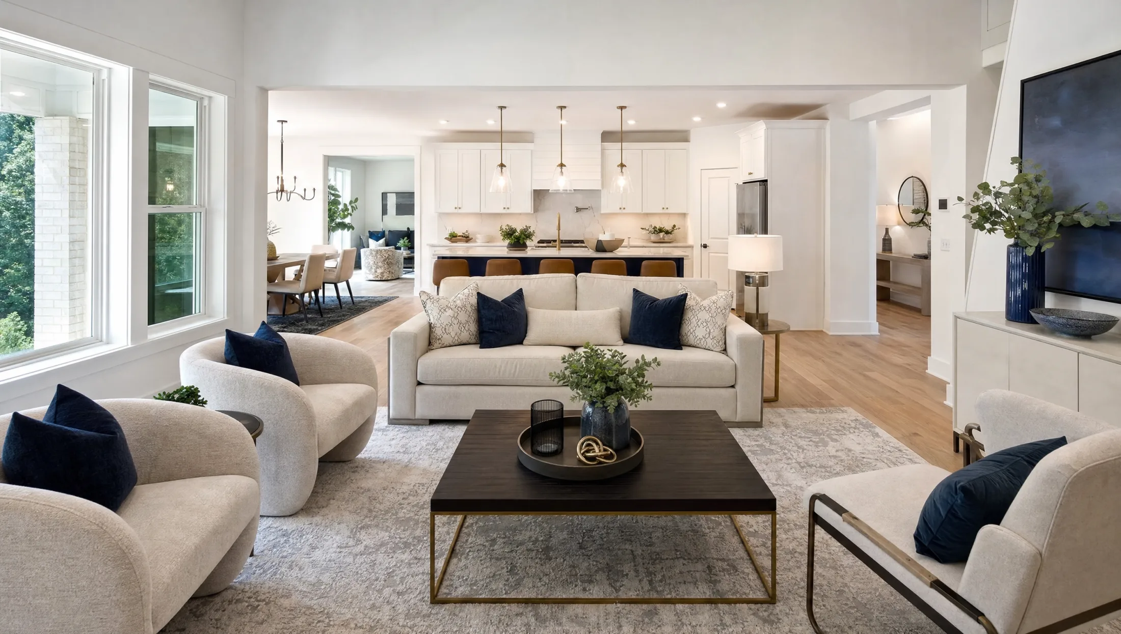 Staged Atlanta home interior detail
