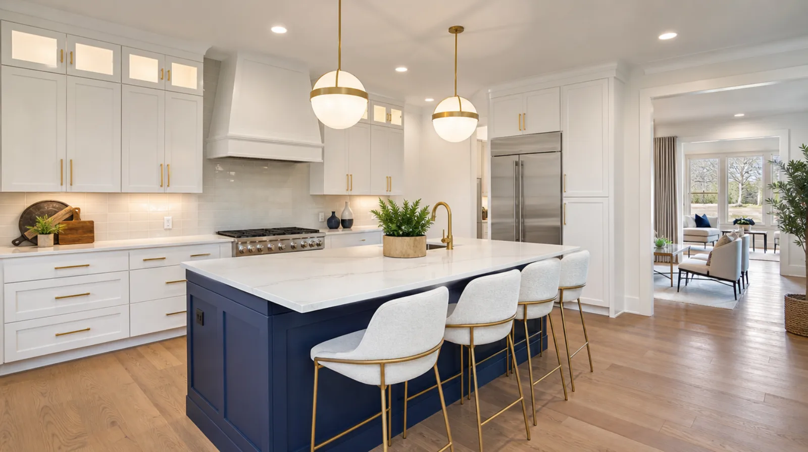 Staging installation underway in a Metro Atlanta home