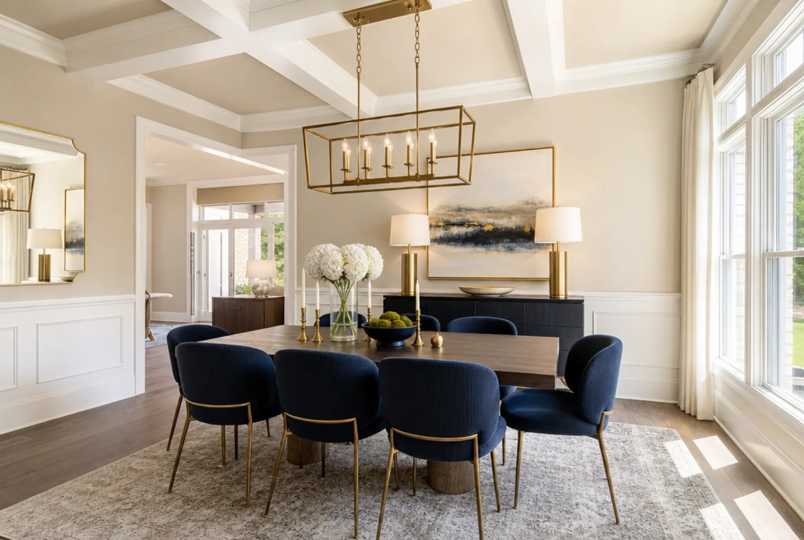 Staged interior of an Alpharetta home styled for buyers