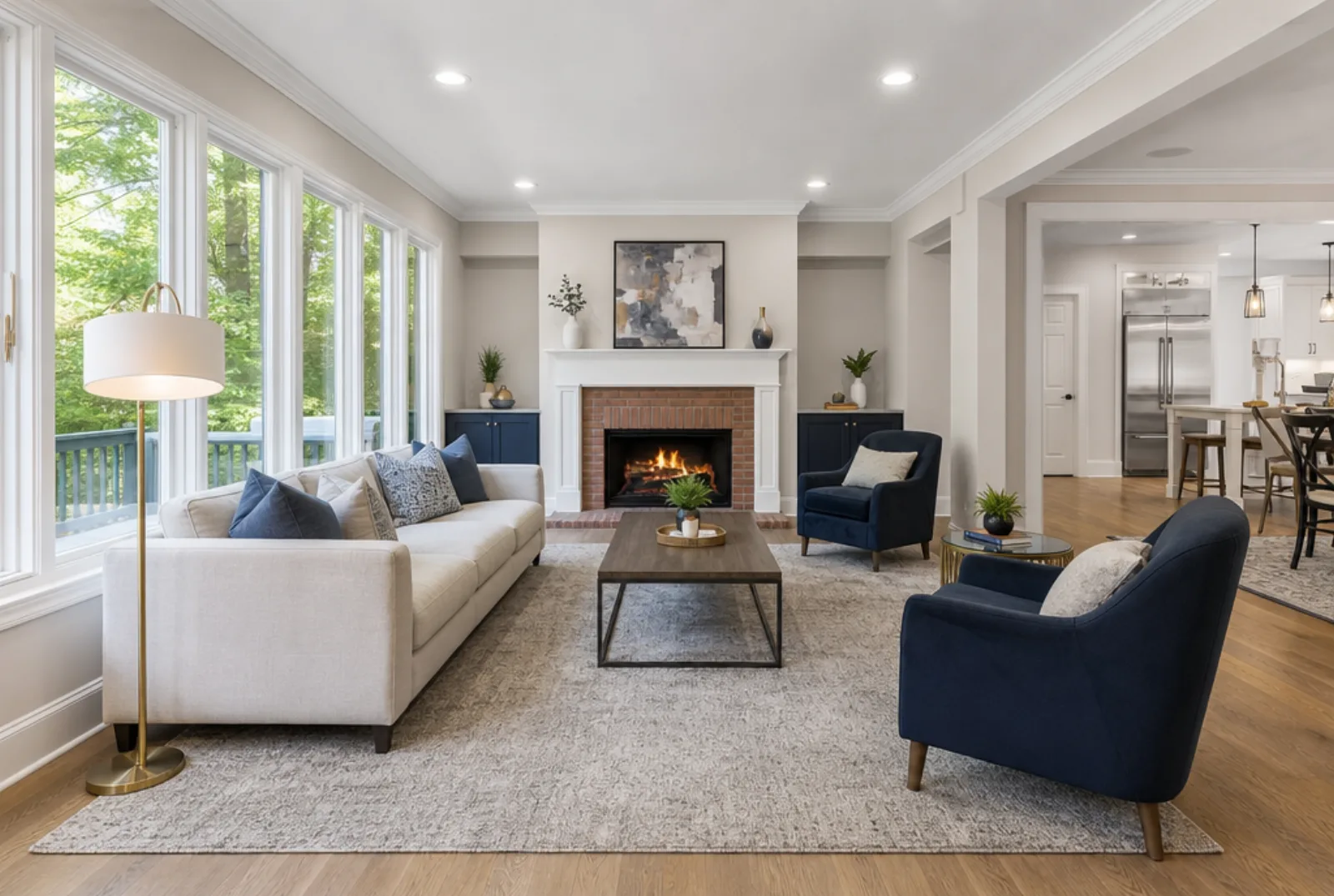 Elevated staging detail in a Buckhead listing