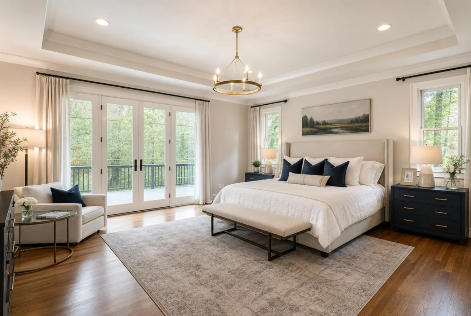 Staged high-rise condo in Buckhead