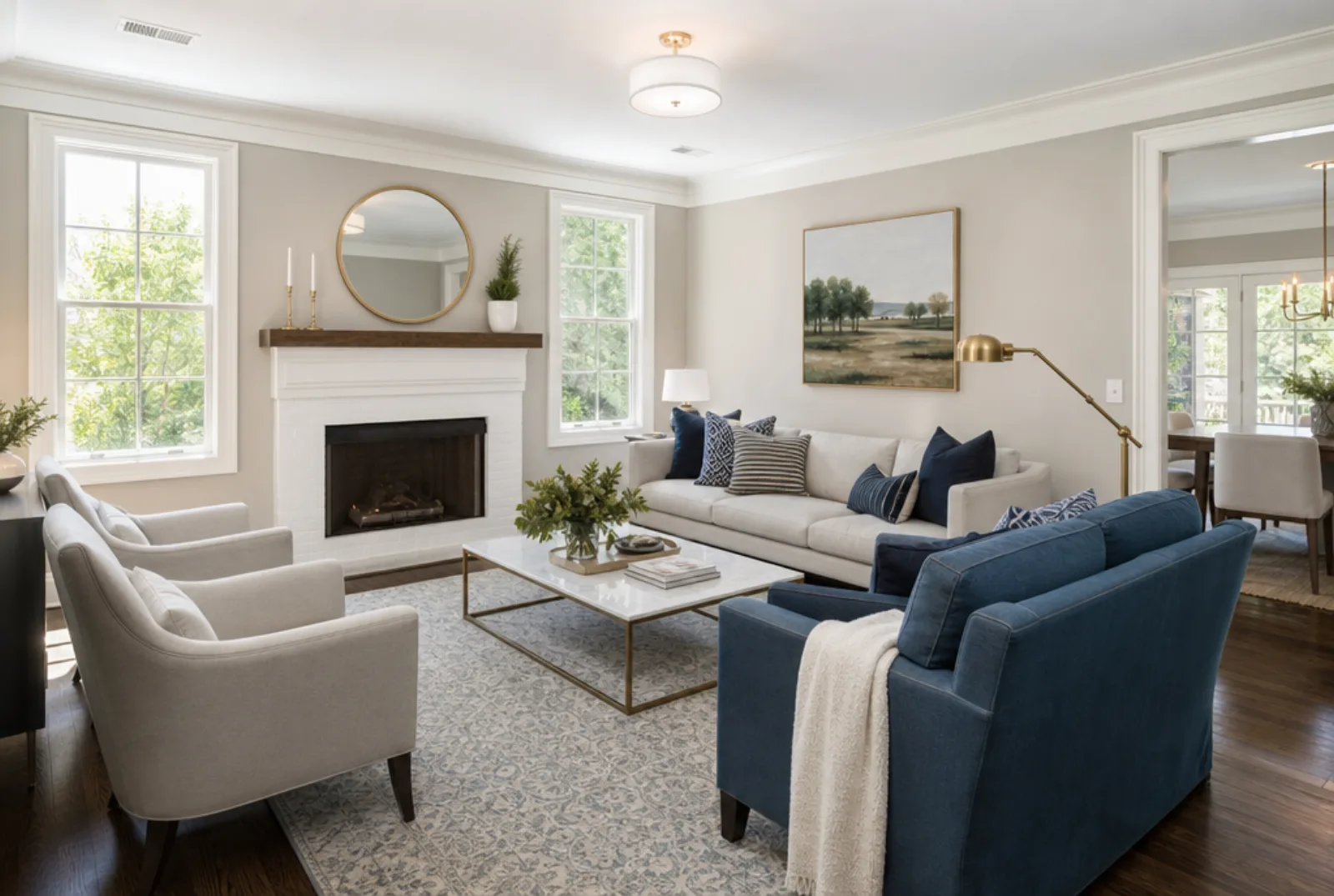 Marietta GA street view of a staged home for sale