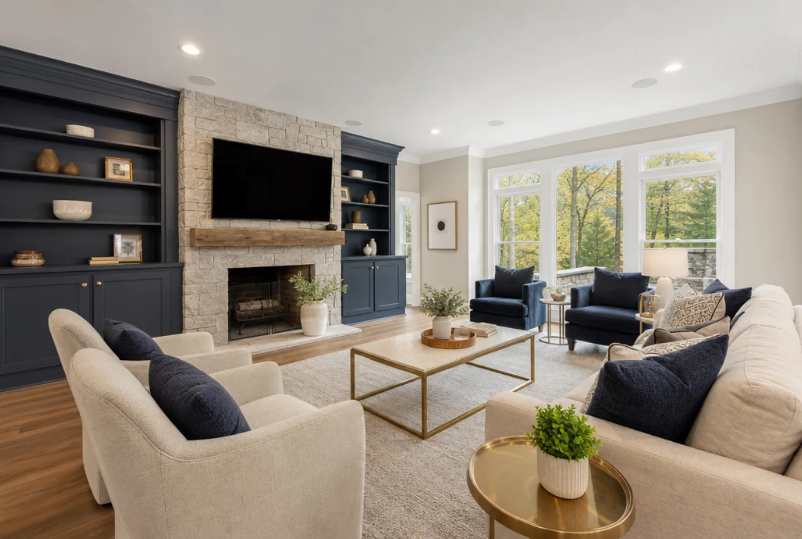Staged Marietta home in a Cobb County neighborhood