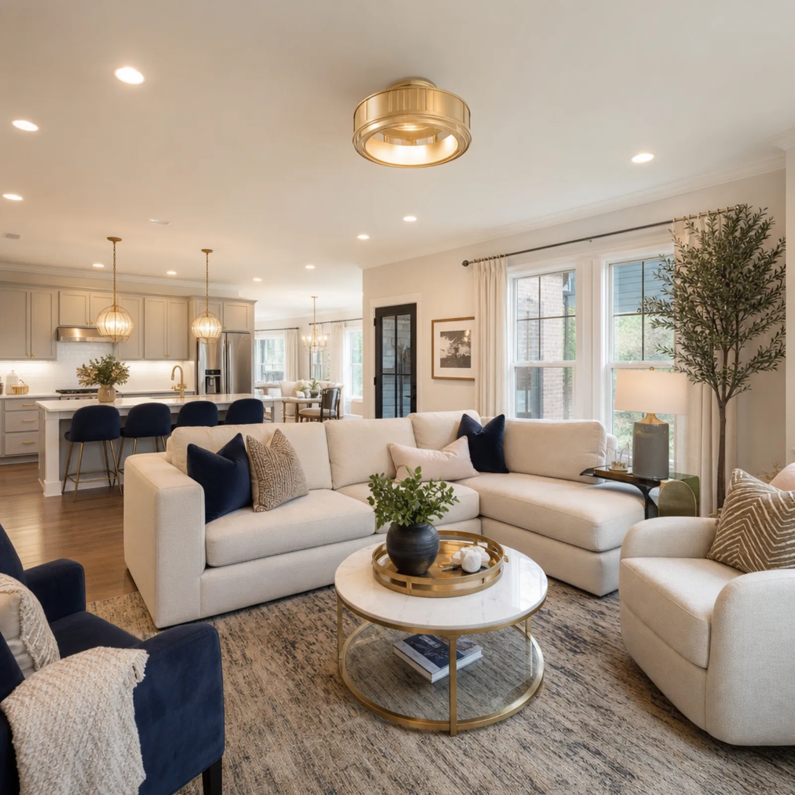Staged interior of a Marietta GA home