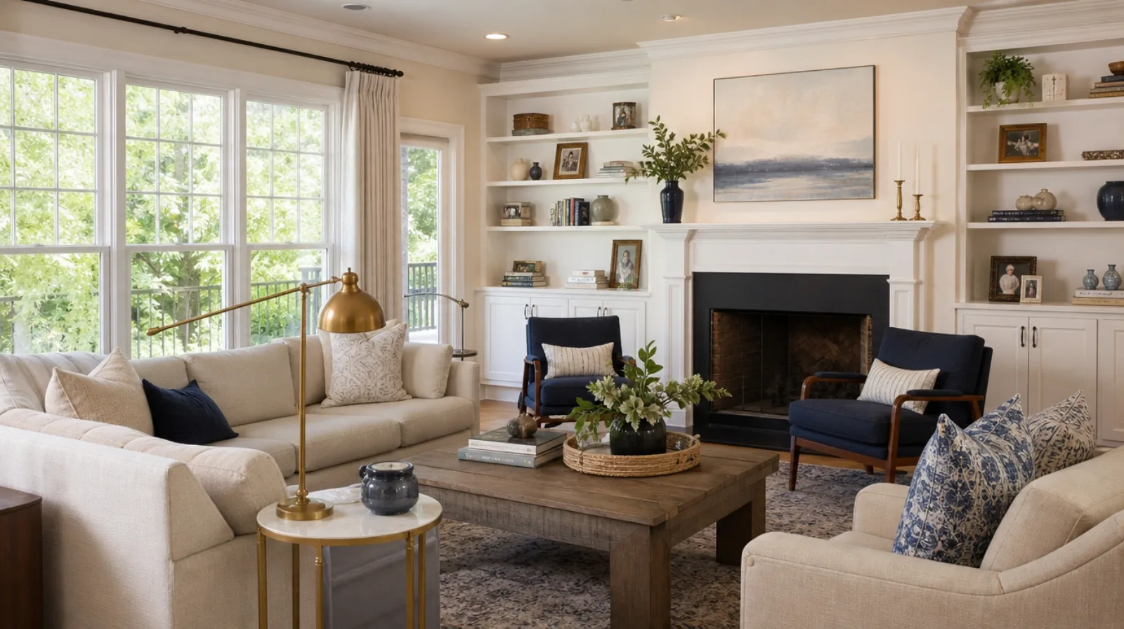 Staged Marietta home in a Cobb County neighborhood