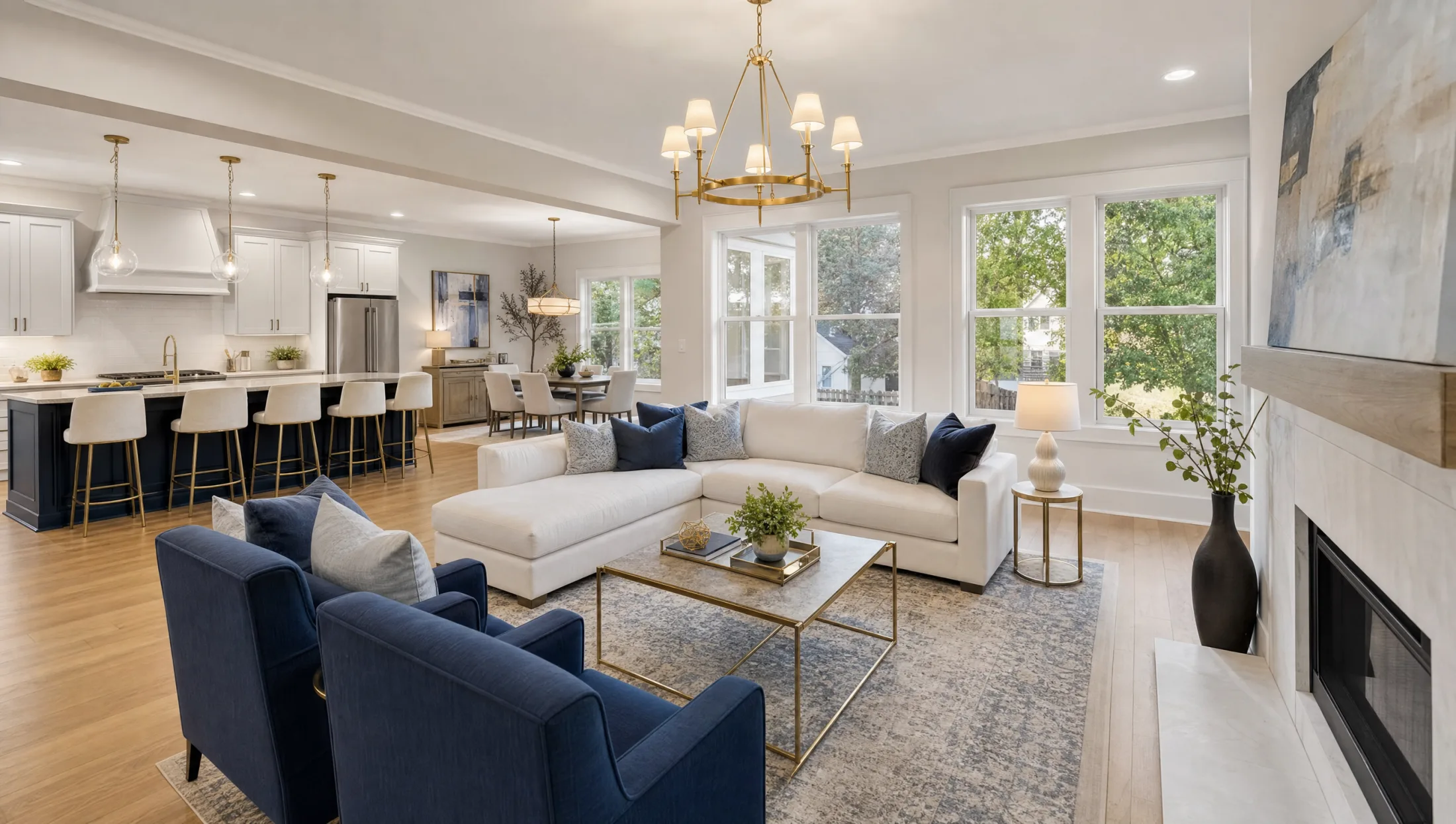 Staged interior of a Marietta GA home