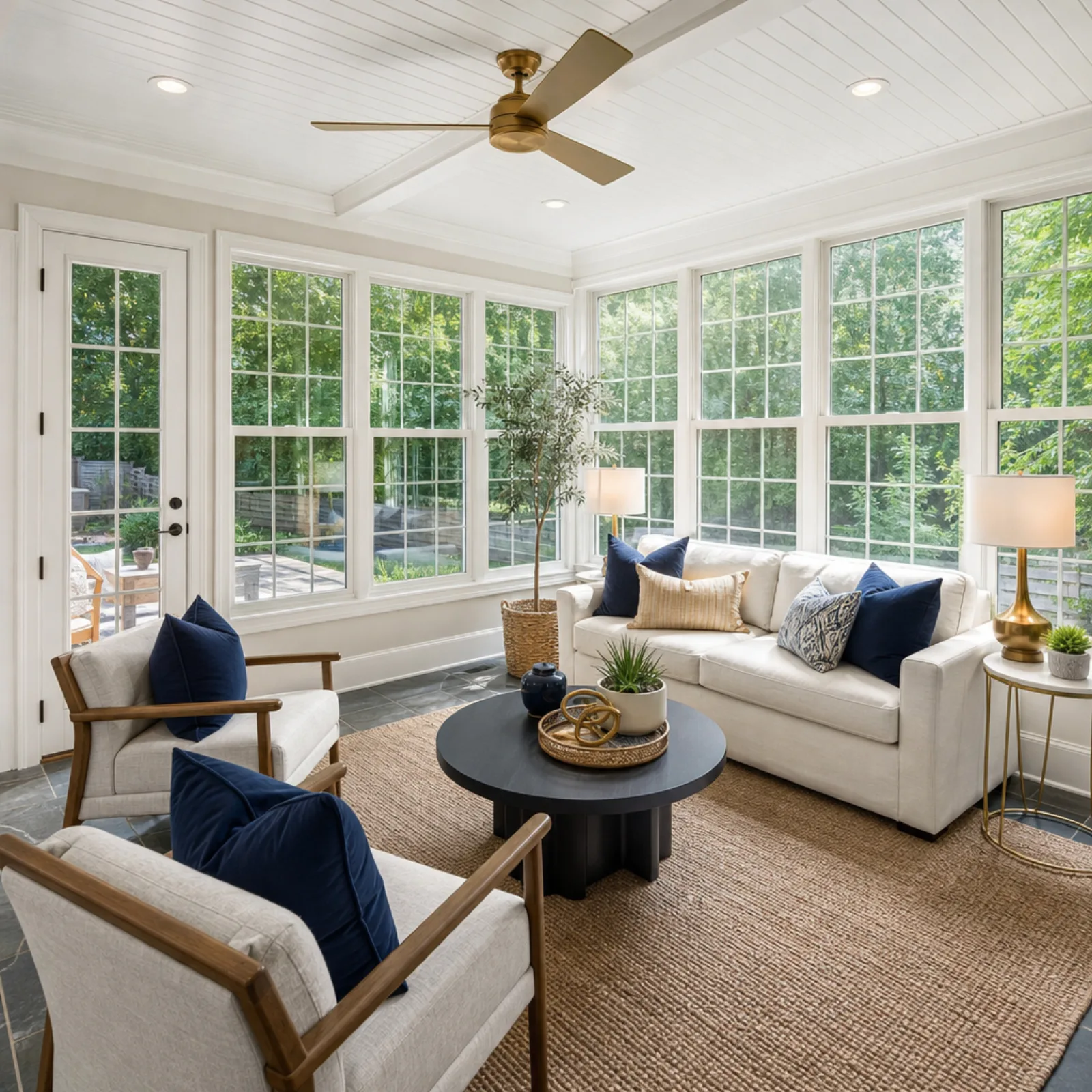 Prioritized pre-listing checklist and color swatches ready for a seller