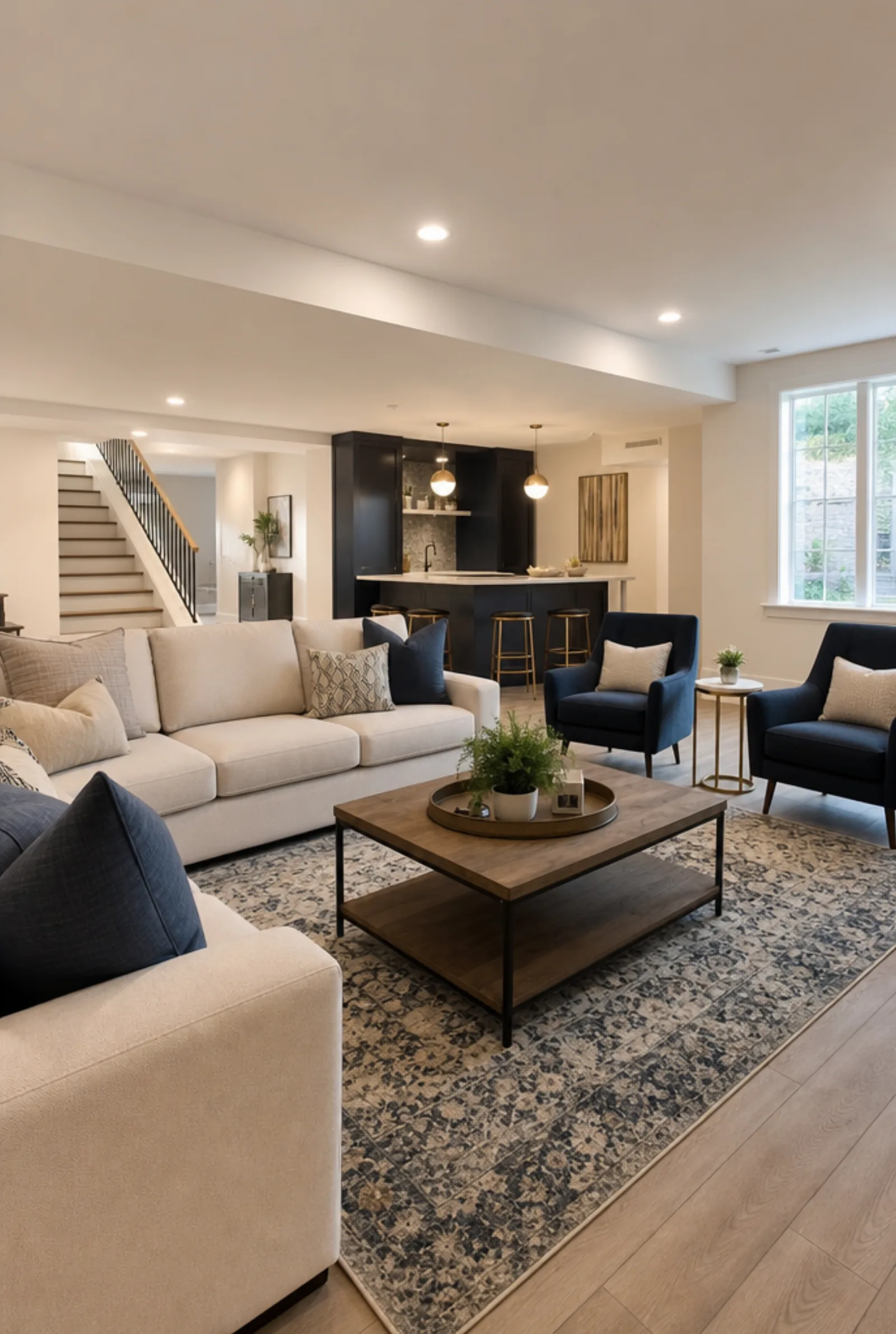 Staged interior of an Alpharetta home styled for buyers