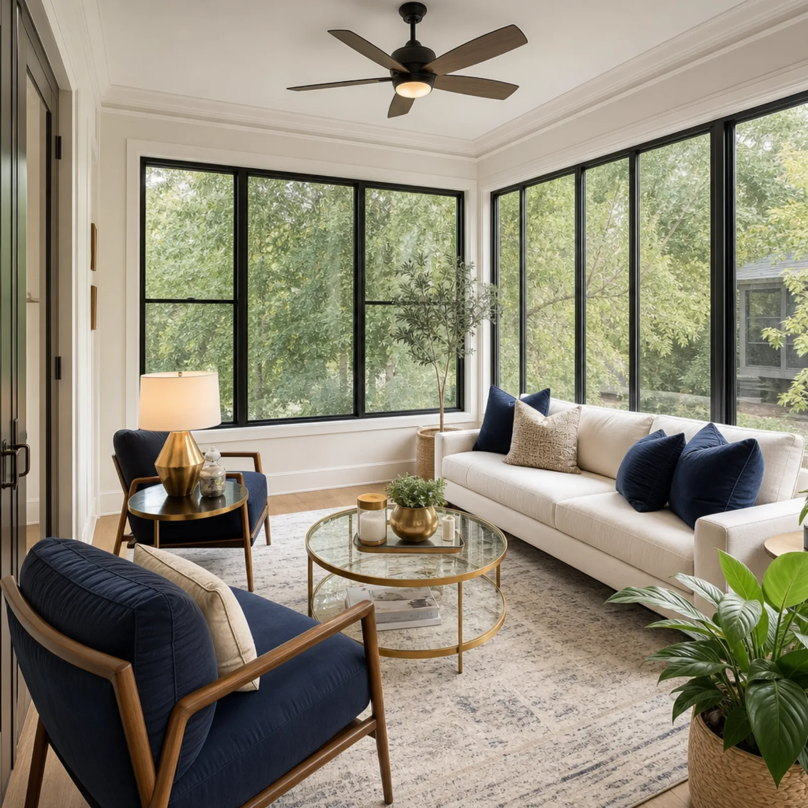 Exterior of a staged Alpharetta GA home prepared for sale