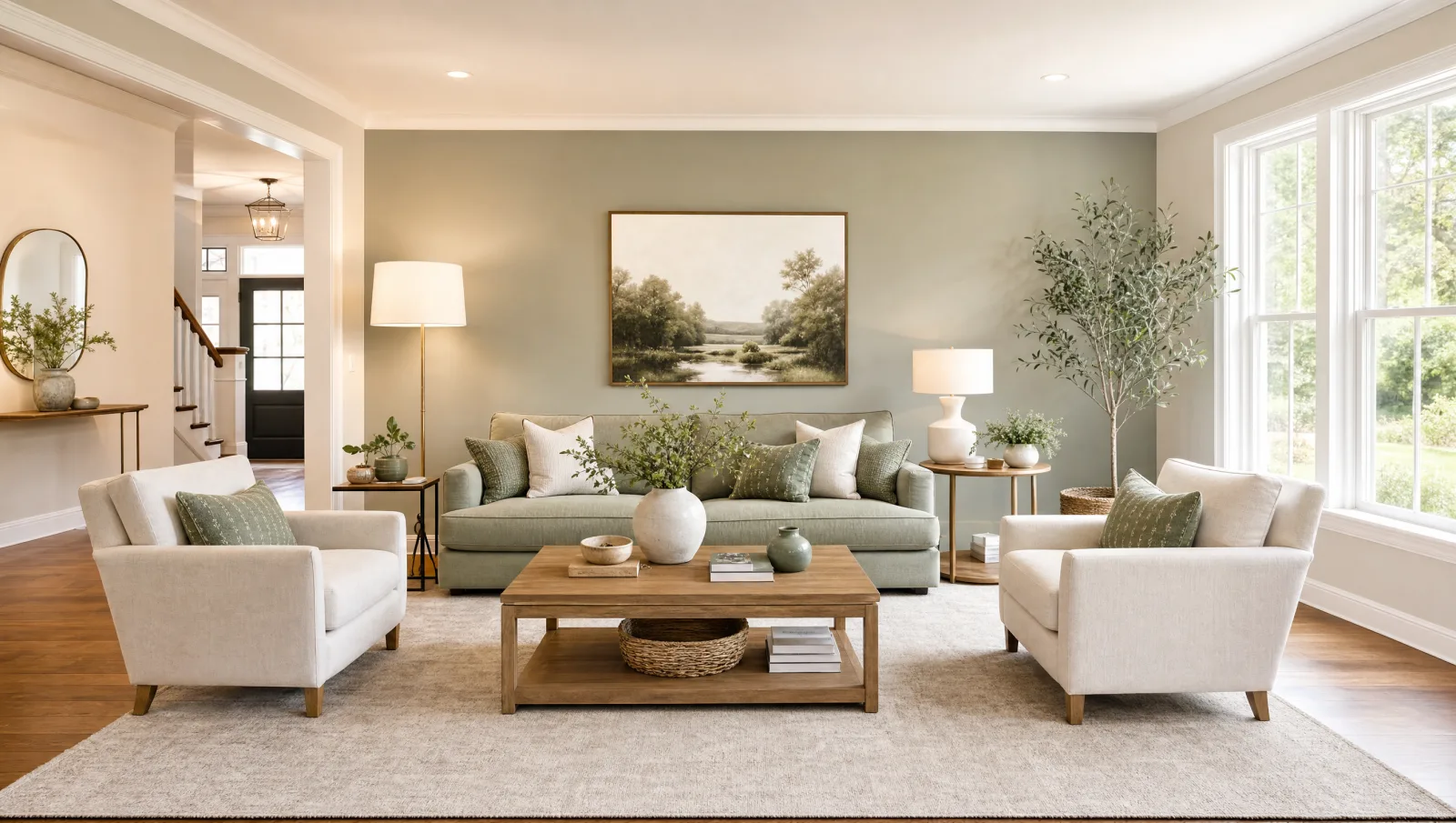 Large view of a staged Alpharetta home interior