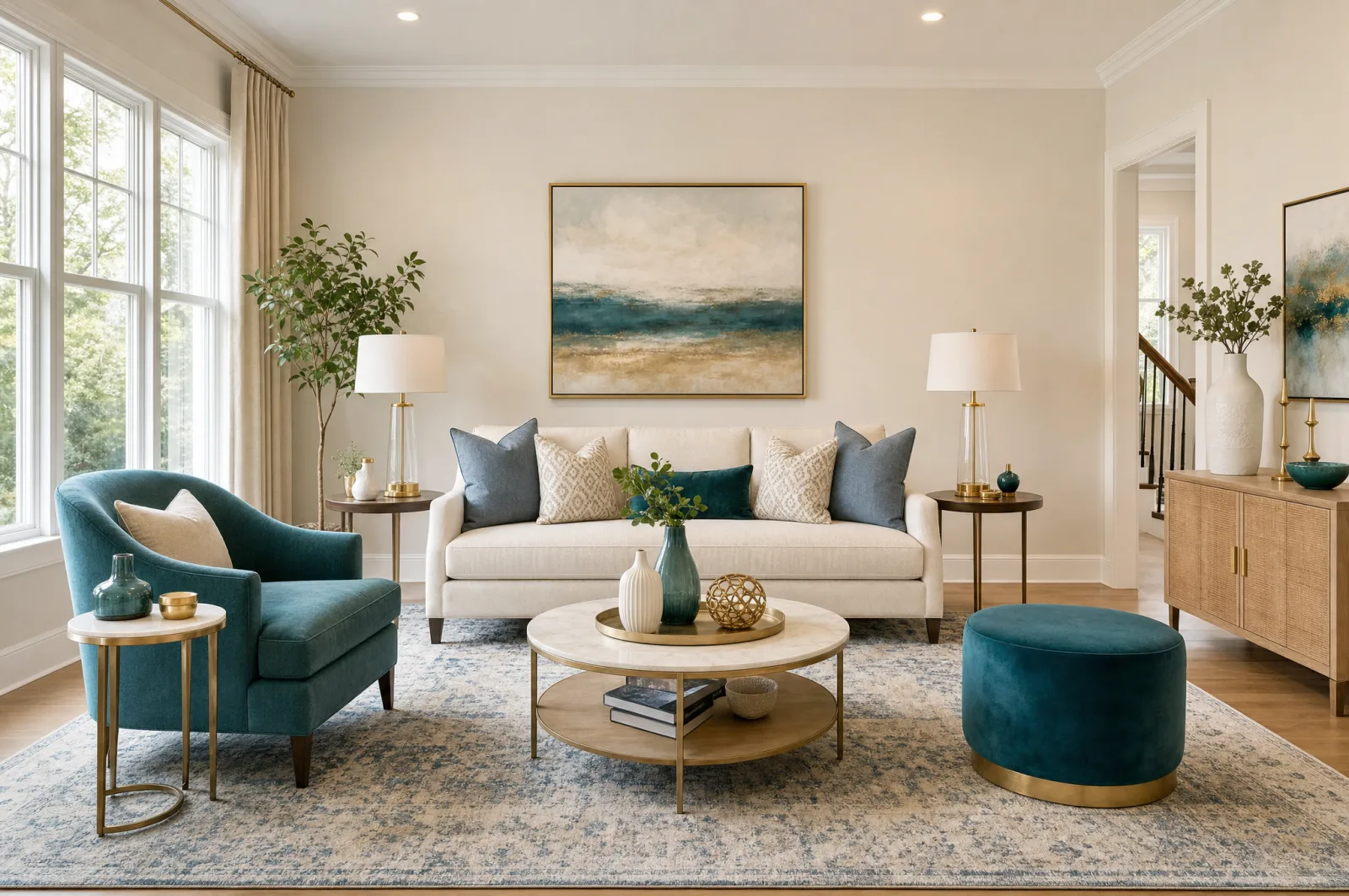 Staged Atlanta interior showing scale and livability for buyers