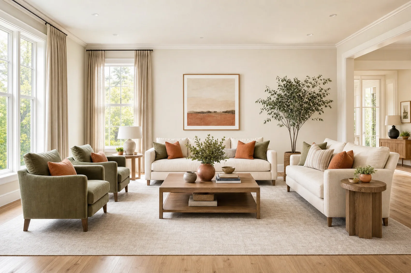 Staged Sandy Springs, GA home presented for sale