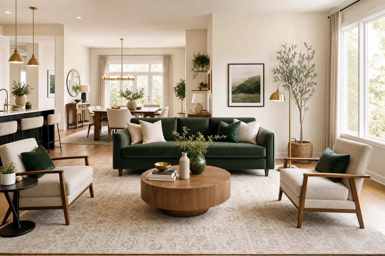 Editorial staged dining room in a Metro Atlanta home