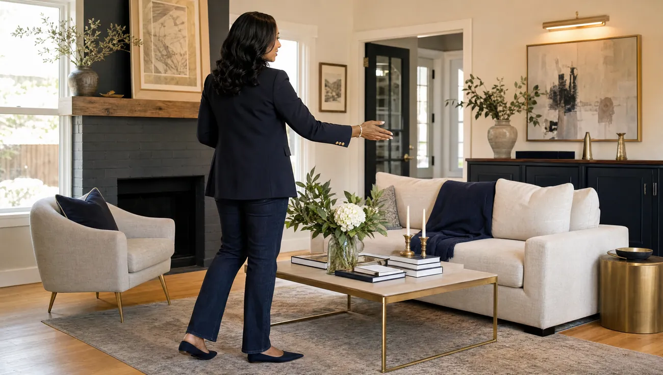 Staged interior in metro Atlanta